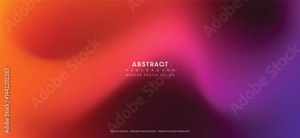 Fototapeta Abstract gradient blurred background for modern design projects and digital posters. Vector illustration.