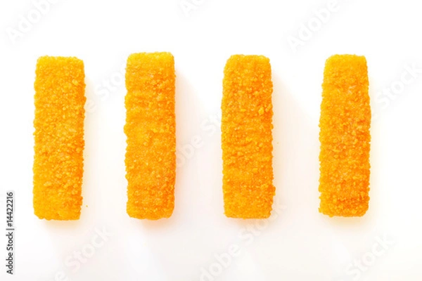 Obraz Surowe paluszki rybne