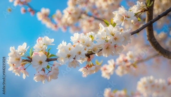 Obraz Springtime Blossom: Flowers on a Blooming Tree