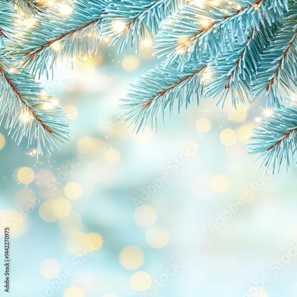 Obraz Winter Forest Embellishment: The image showcases the crisp elegance of winter.