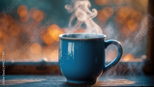 Obraz A window-side cup of coffee