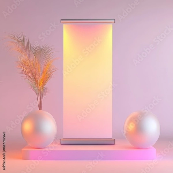 Fototapeta Abstract display on platform