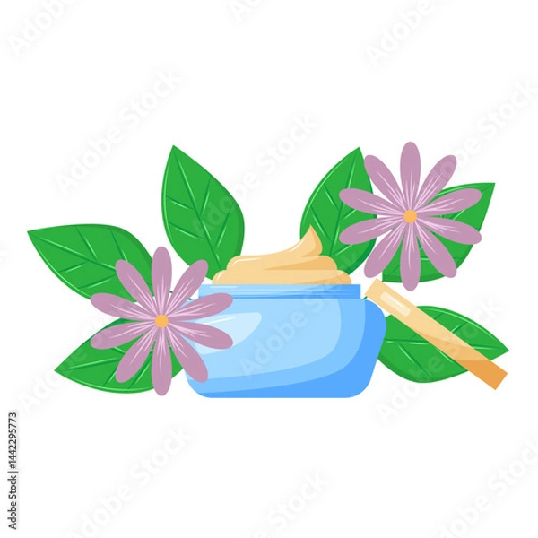 Fototapeta Skincare products organic cosmetics, beauty products.