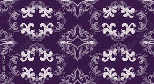 Fototapeta Twilight Damask AI Generated