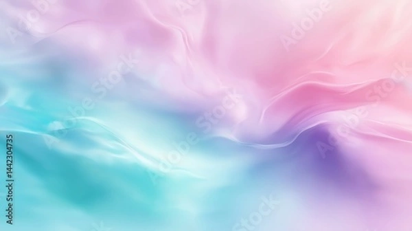 Fototapeta Modern colorful blue wave wide banner background. Abstract background for banner design. Web banner, texture, and header for a website. Vibrant gradient abstract background blue green purple.