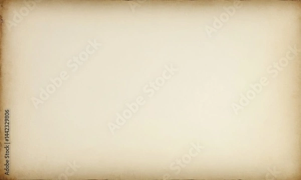 Fototapeta Vintage Parchment Paper Texture with Browned Edges for Aged Document Look