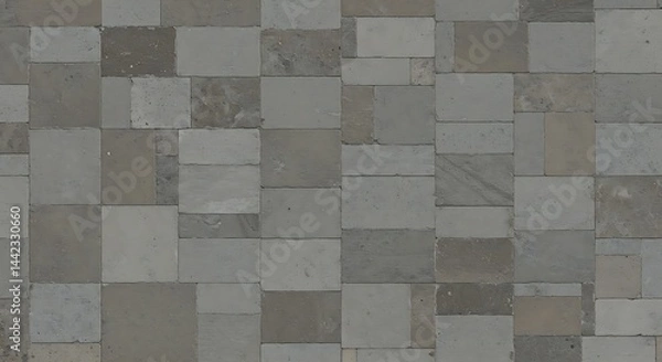 Fototapeta Stone Mosaic: A Tapestry of Time AI Generated