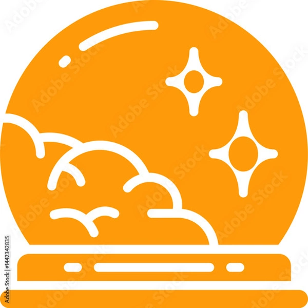 Fototapeta magic ball logo design vector