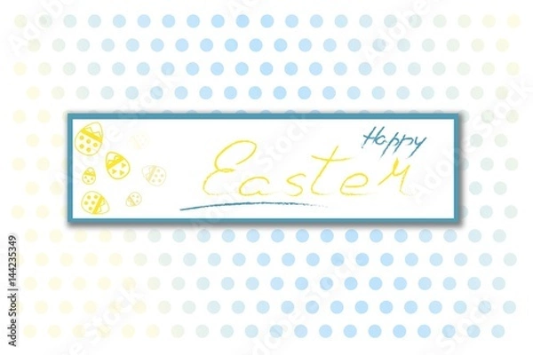 Fototapeta HAPPY EASTER BLUE