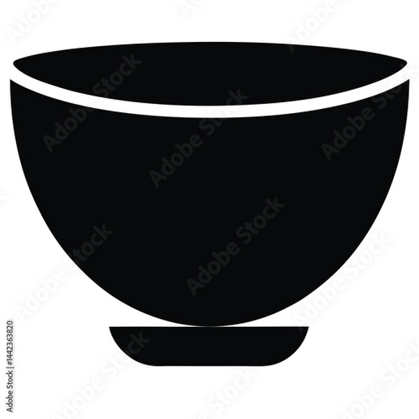 Obraz Simple Silhouette of a Bowl