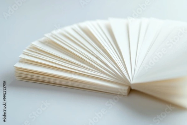 Fototapeta Stack of white paper sheets