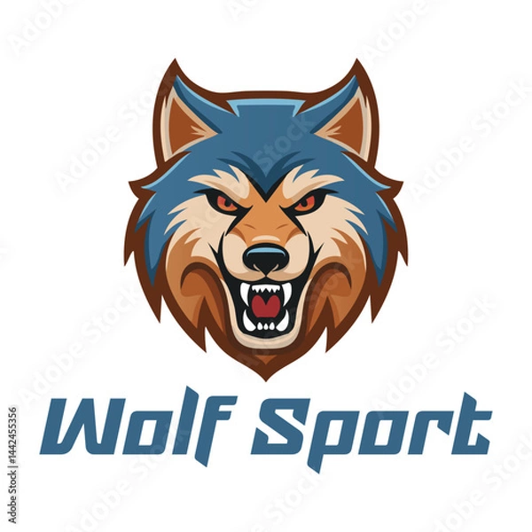 Fototapeta Wolf Sport Vector Logo