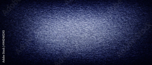 Fototapeta Navy blue felt fabric texture abstract background. Surface of felted fabric texture abstract background in blue color and white in the middle.

