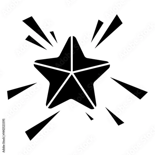 Fototapeta Comic Attention Icon, Icons that express awareness, discovery, attention, and emphasis, Simple Icon Vector Design, best used for presentation, application, web and banner