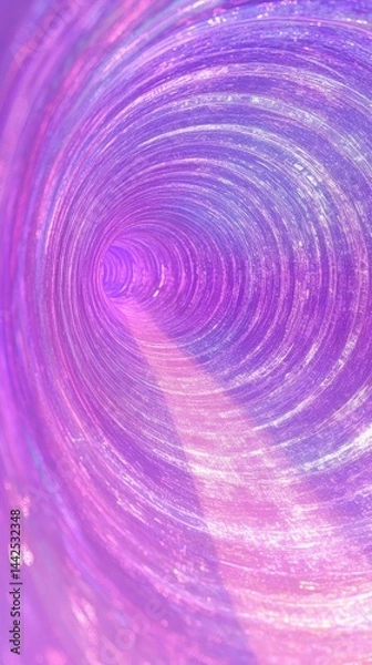 Fototapeta A swirling, colorful tunnel of light, creating a sense of depth and movement.