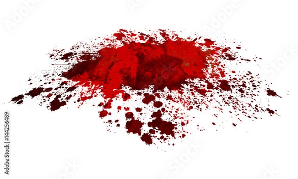 Obraz Rozpryski krwi lub farby