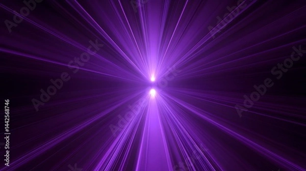 Fototapeta Abstract Purple Light Rays Burst Background
