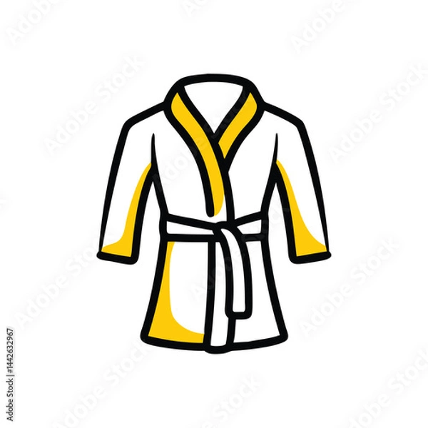 Obraz bathrobe on white background for web and graphic design