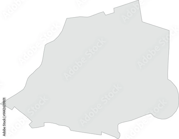 Fototapeta Vector map of Vatican City with clearly defined borders and country outline. Grey color scheme with dark contours. Perfect for educational, infographic, and professional use.

