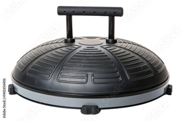 Fototapeta Balance trainer dome with sturdy handle for strength and stability workouts isolated with transparent background