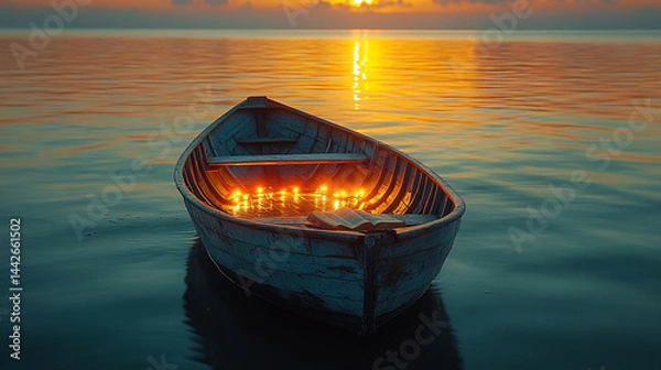 Fototapeta boat on the water