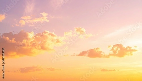 Fototapeta Sunset sky colors over tranquil landscape outdoor nature scene scenic viewpoint peaceful atmosphere