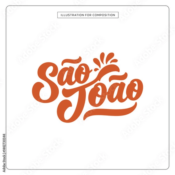 Obraz Lettering São João para composição