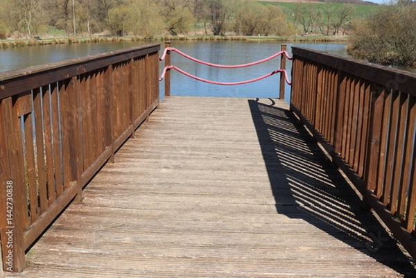 Obraz Holzbrücke am See.