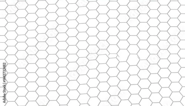 Fototapeta Hexagonal pattern design abstract art digital background minimalist style high contrast geometric concept