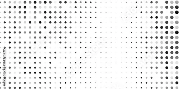Obraz Modern grunge halftone gradient background. Faded grit noise texture. White and black sand modern simple art abstract