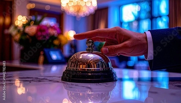 Obraz Bell ringing, a sign of personalized service.  