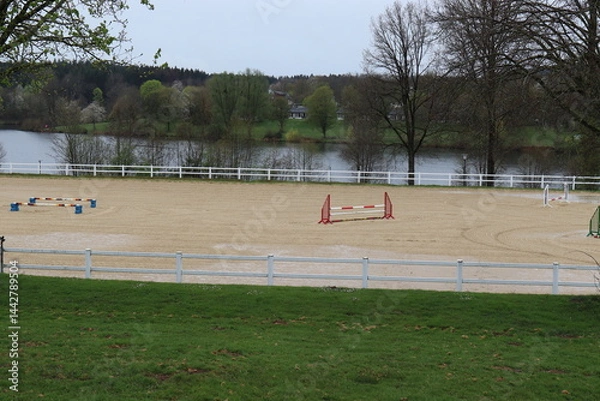 Obraz Reitfeld. Reitplatz.