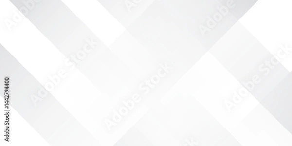Obraz Modern 3D white geometric abstract background overlap layer on bright abstract modern simple