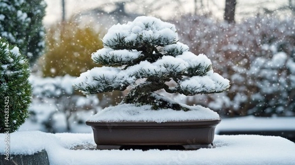Obraz Winter Bonsai in Snow