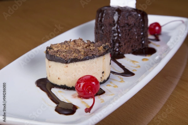 Obraz Chocolate mini cake