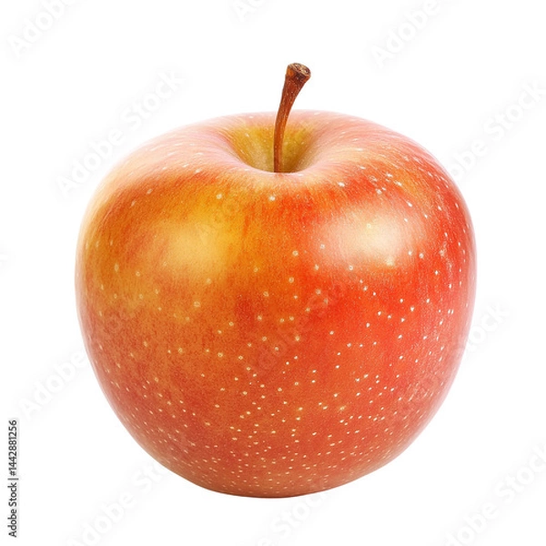 Obraz Fresh apple isolated on a transparent background, perfect for food packaging, healthy eating visuals, and educational designs