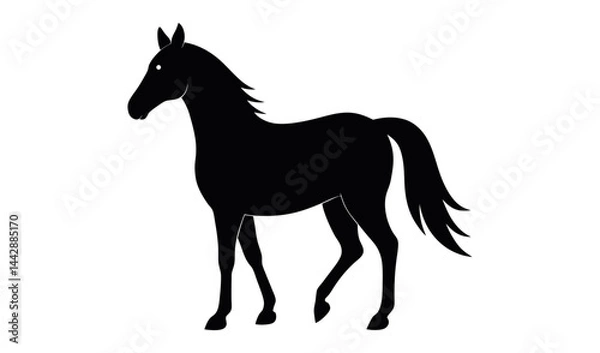 Obraz horse silhouette vector