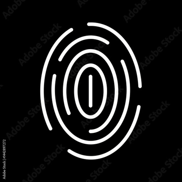 Obraz Fingerprint Vector Icon