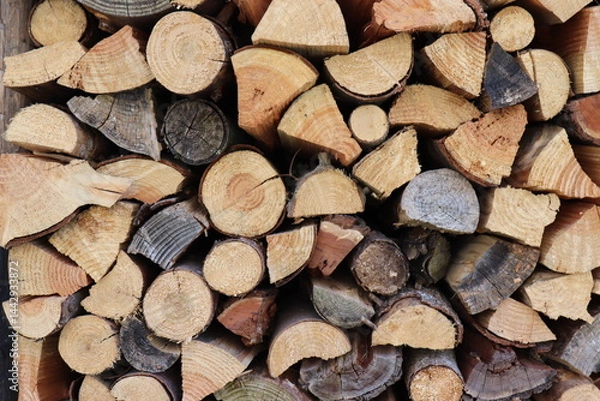 Obraz Hintergrund Brennholz.