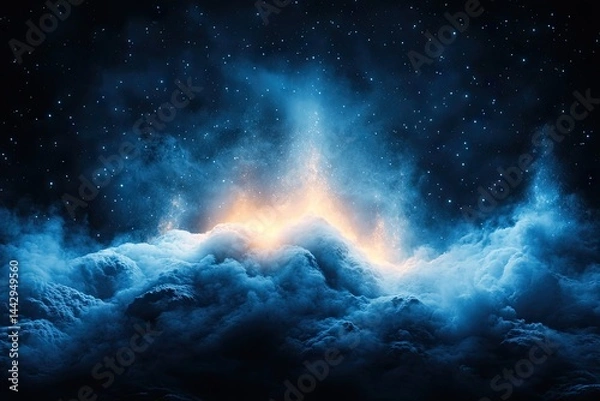 Obraz Mysterious nighttime landscape