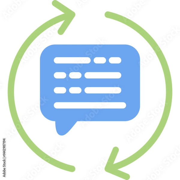 Obraz Feedback Loop Flat Icon