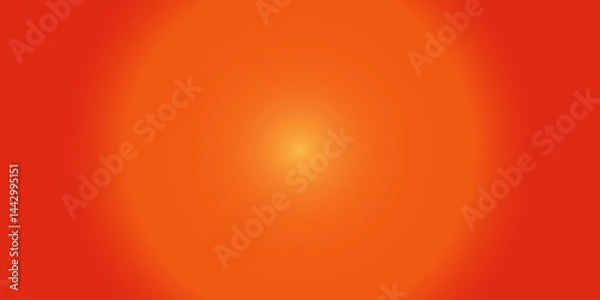 Fototapeta Vibrant radial gradient with warm tones of orange and red blending from center to edges, perfect for backgrounds and designs. Vector illustration