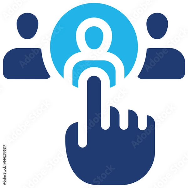 Obraz Choosing icon symbol. Vector illustration.