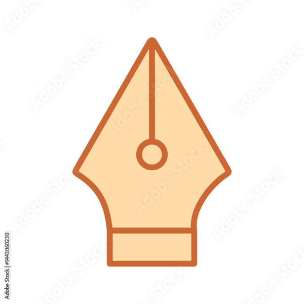 Obraz Fountain Pen Nib Vector Icon
