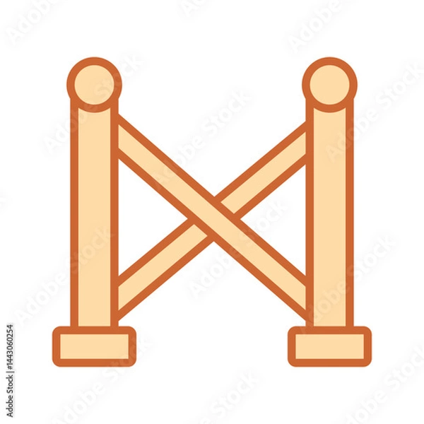 Obraz Crime Scene Tape Vector Icon