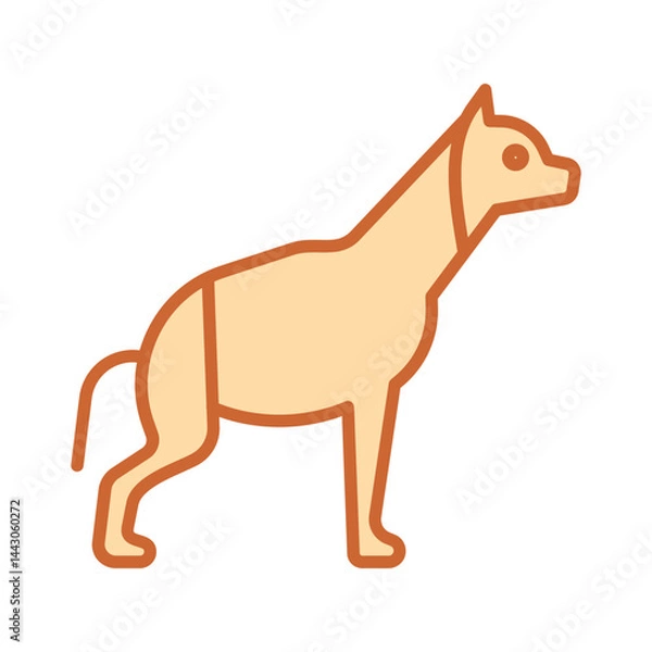 Obraz Hyena Vector Icon