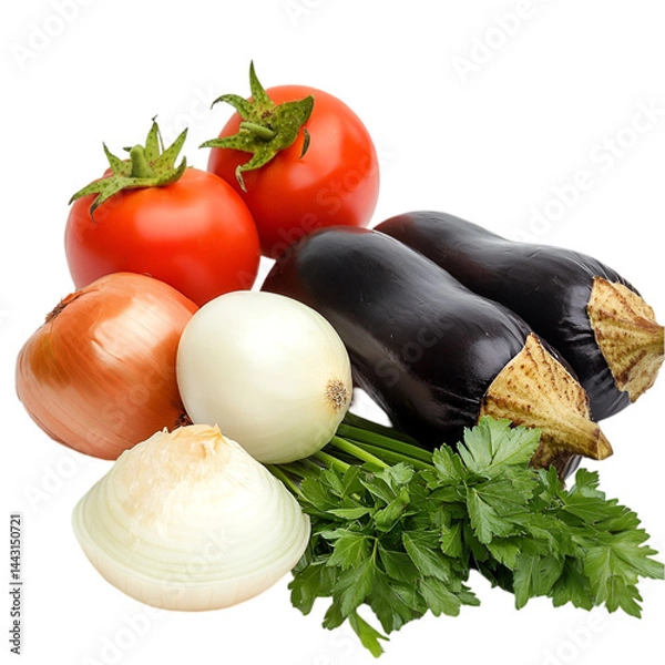 Fototapeta "Farm-Fresh Vegetables in Basket – High-Quality Image on White Background. 
 vegetable basket, healthy food on white, assorted vegetables in basket, organic farm produce, harvest basket image, fresh 
