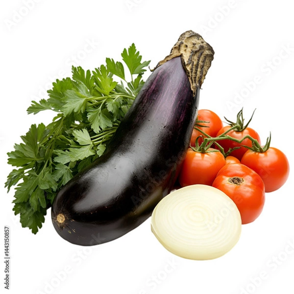 Fototapeta "Farm-Fresh Vegetables in Basket – High-Quality Image on White Background. 
 vegetable basket, healthy food on white, assorted vegetables in basket, organic farm produce, harvest basket image, fresh 
