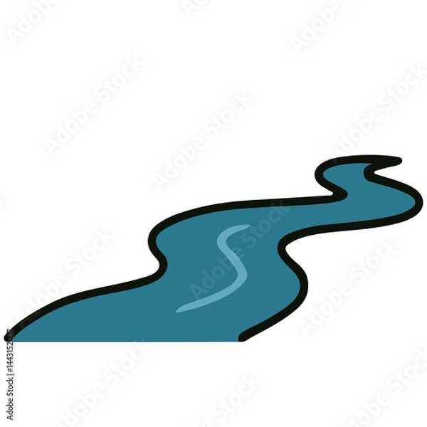 Obraz Blue River Element