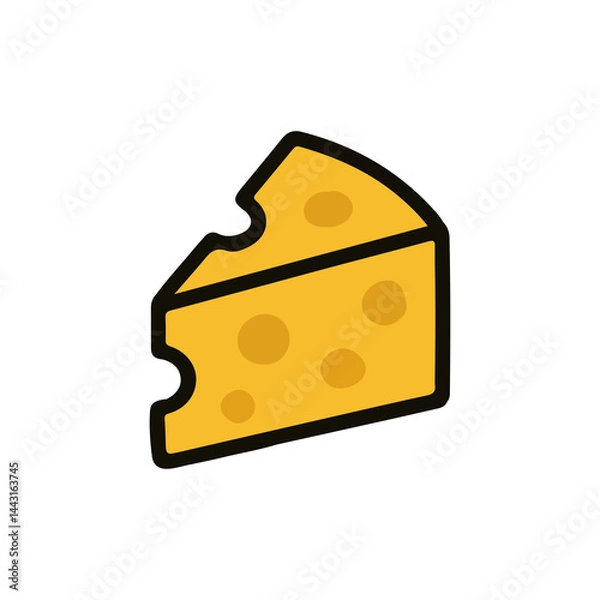 Obraz Cute Cheese Illustration